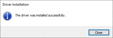 Zadig Driver Installed